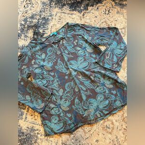 FRESH PRODUCE COTTON FLORAL BLOUSE XL/XXL